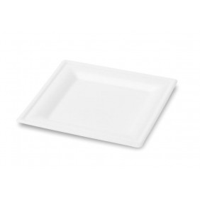 Piatto Quadrato cm. 20 gr.19 in Polpa di Cellulosa Pz. 50