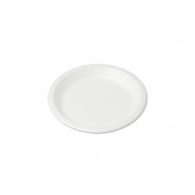 Piatto Tondo Piano cm. 15,5 gr. 7 in Polpa di Cellulosa Pz. 50