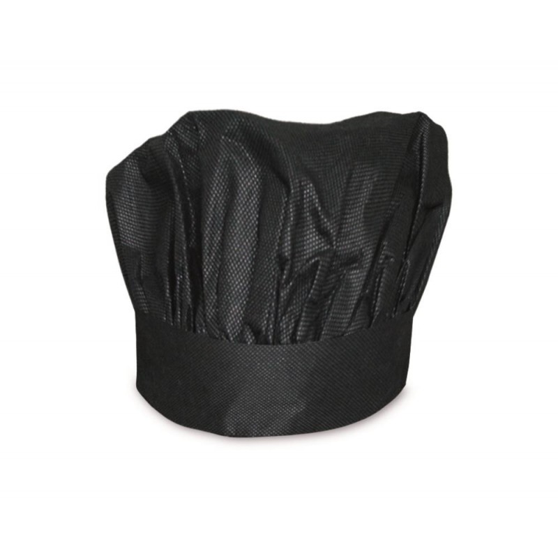 Cappello Chef Prestige Nero cm 25 Pz. 10