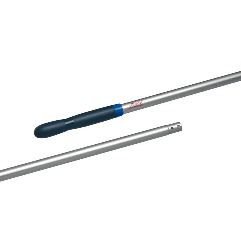 Manico Alluminio - cm.145 con foro e Clip Blu