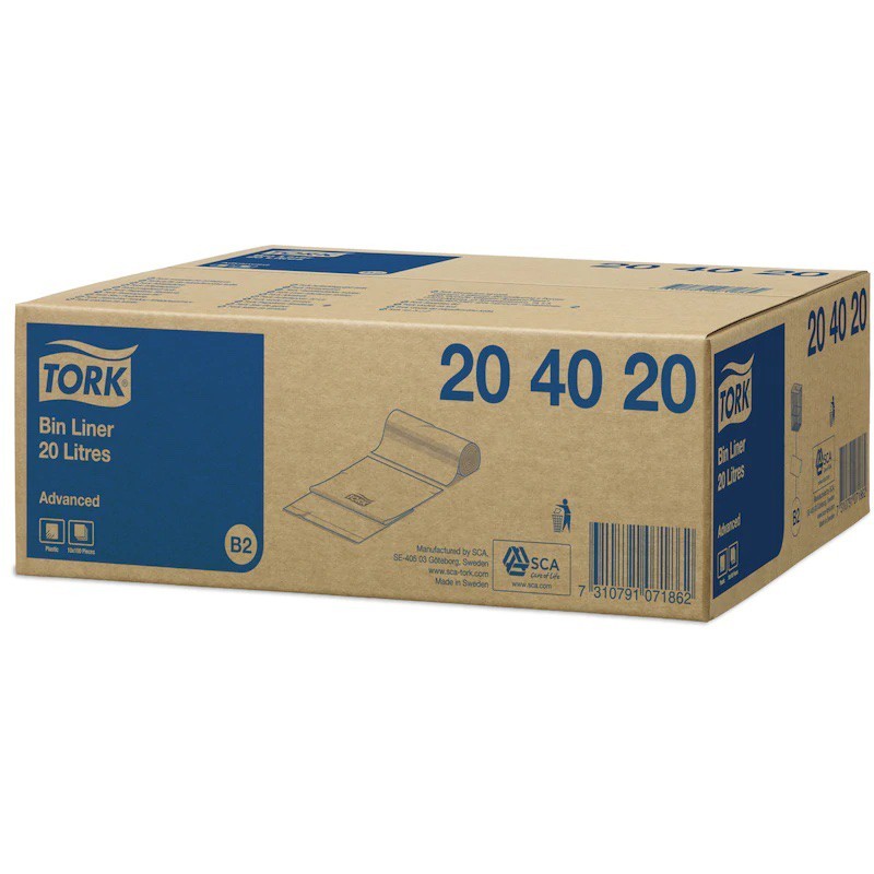 Sacchetti Pattumiera Bianchi lt. 20 Pz. 100