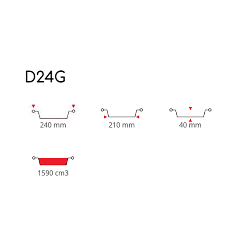 Tortiere in Alluminio Diametro 24 ( D24G )