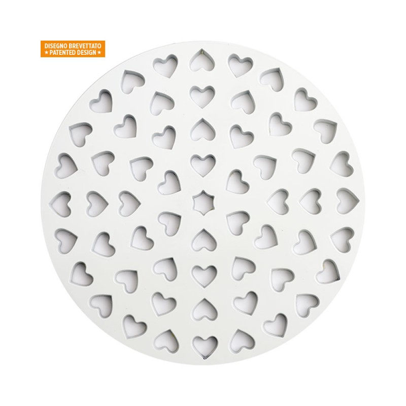 Decora Griglia Tagliapasta Crostate Cuori cm. 30