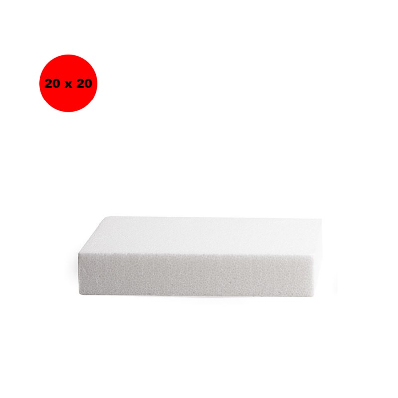 Decora Quadrato Polistirolo H. 5 cm 20