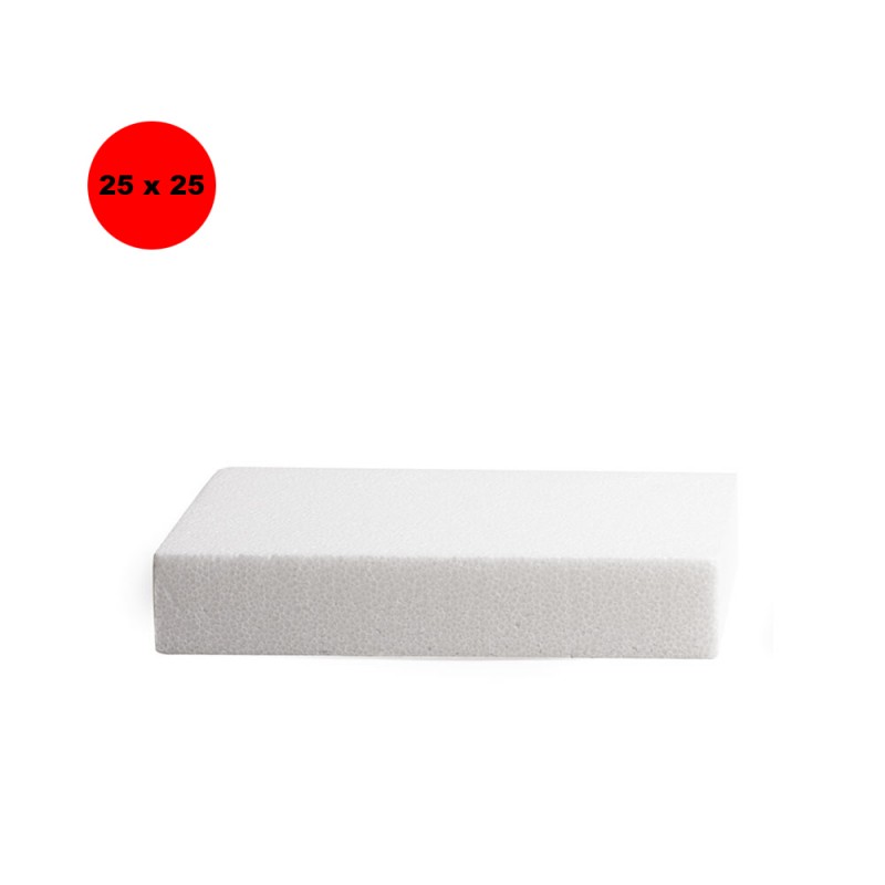 Decora Quadrato Polistirolo H. 5 cm 25