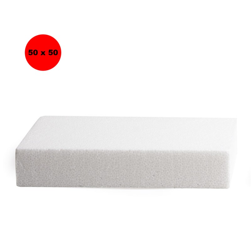Decora Quadrato Polistirolo H. 5 cm 50