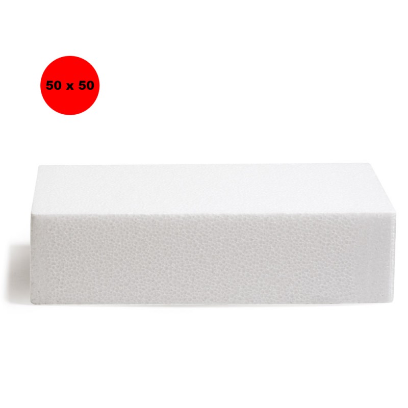 Decora Quadrato Polistirolo H 7,5 cm 50