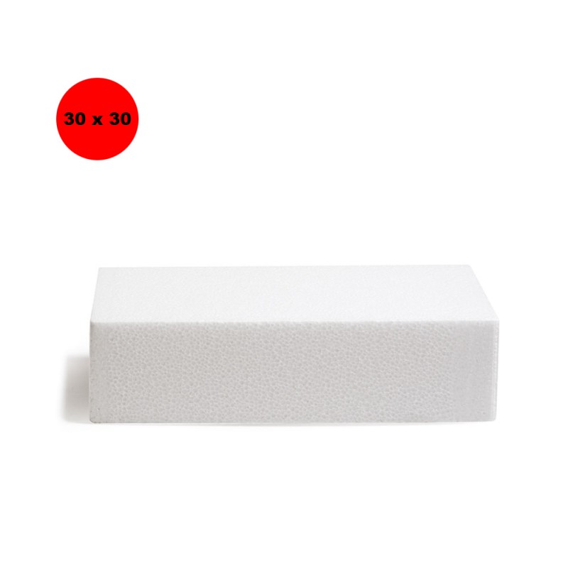 Decora Quadrato Polistirolo H 7,5 cm 30
