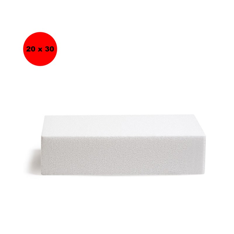 Decora Rettangolo Polistirolo H. 7,5 cm 20x30