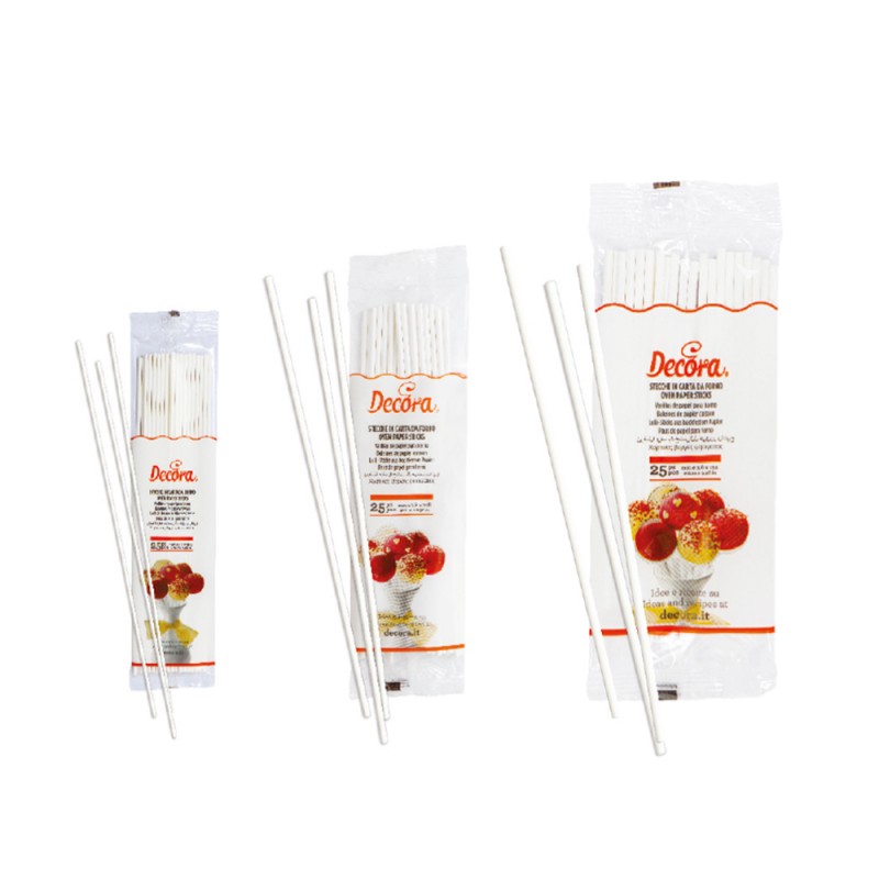 Decora Stecche in Carta Forno Pz. 25