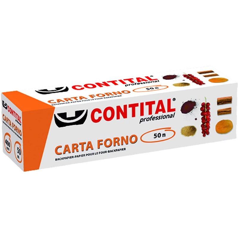Contital Rotolo Carta Forno mm.400 mt.50 Box