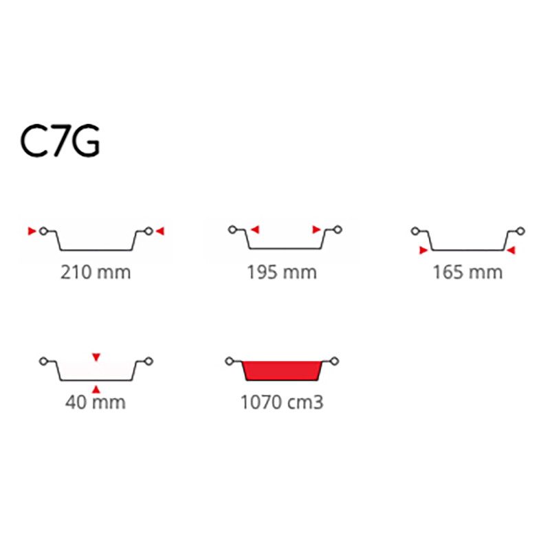 Contital Contenitori Tondi Alluminio C7G Pz 100 P1506CO