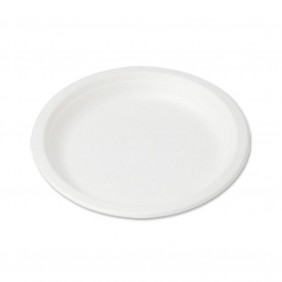 Piatto Tondo cm. 23 gr.15 in Polpa di Cellulosa Pz. 50