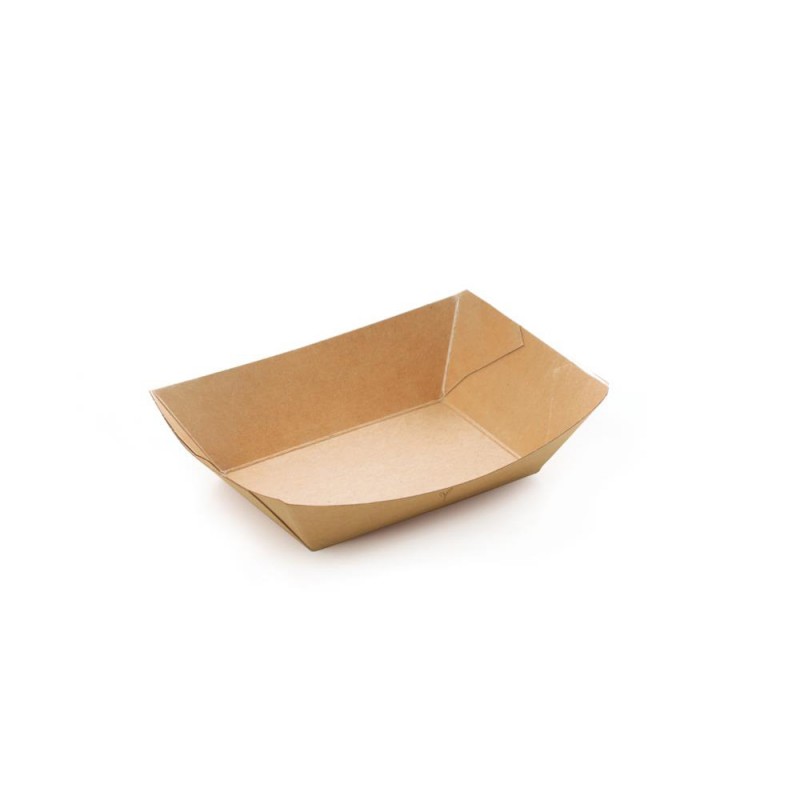 Vaschette Barchette Kraft/PLA cm.12X9h4 ml.220 Pezzi 50 ( 580502 )