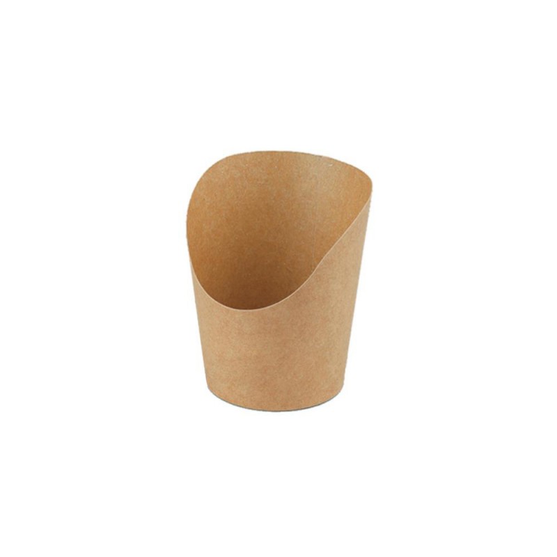 Vaschetta Cono Kraft-PLA cm 6XH10 ml.250 Pezzi 50 ( 580511 )