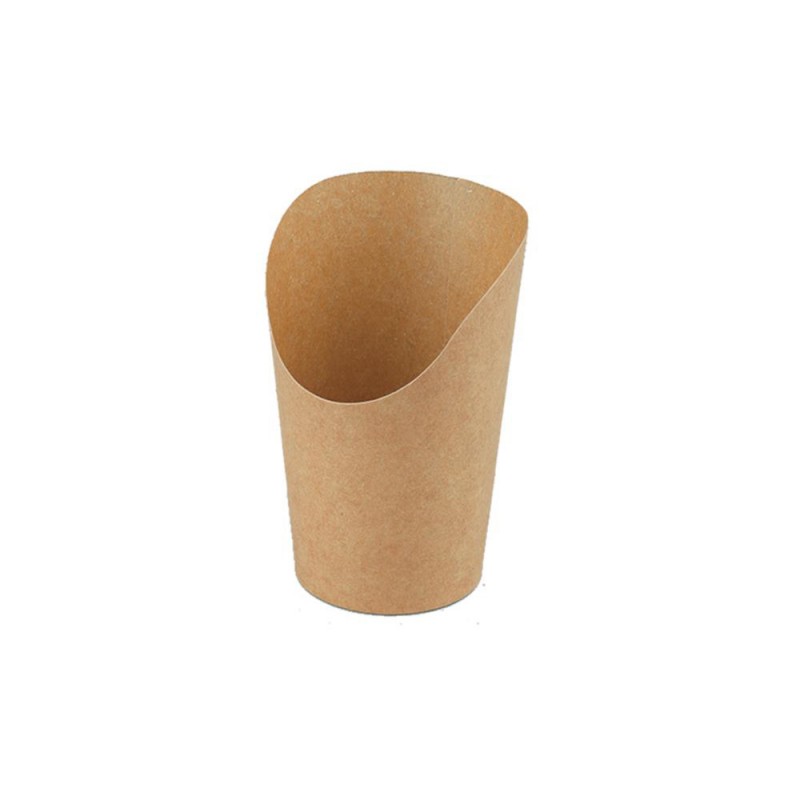 Vaschetta Cono Kraft-PLA cm 6XH13,5 ml. 500 Pezzi 50 ( 580511 )