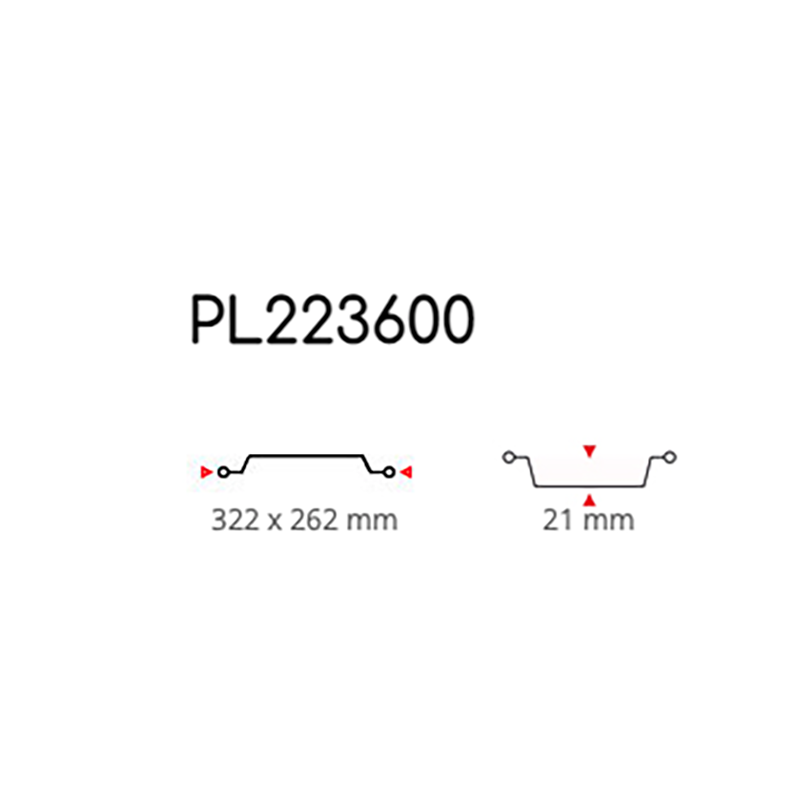 Contital Coperchi 8 Porzioni PL223600 PPF PET 25 Pezzi