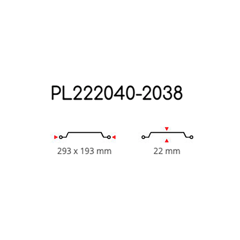 Coperchi 6 Porzioni PL222040-2038 PPF PET 50 Pezzi