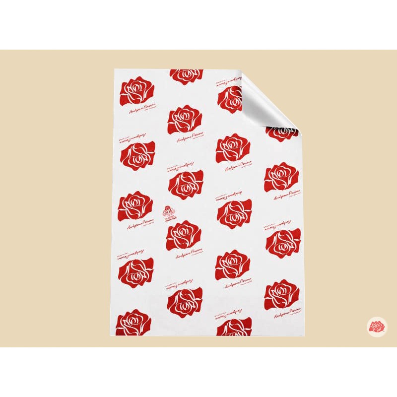 Carta accoppiata di Esseoquattro Rosa Rossa