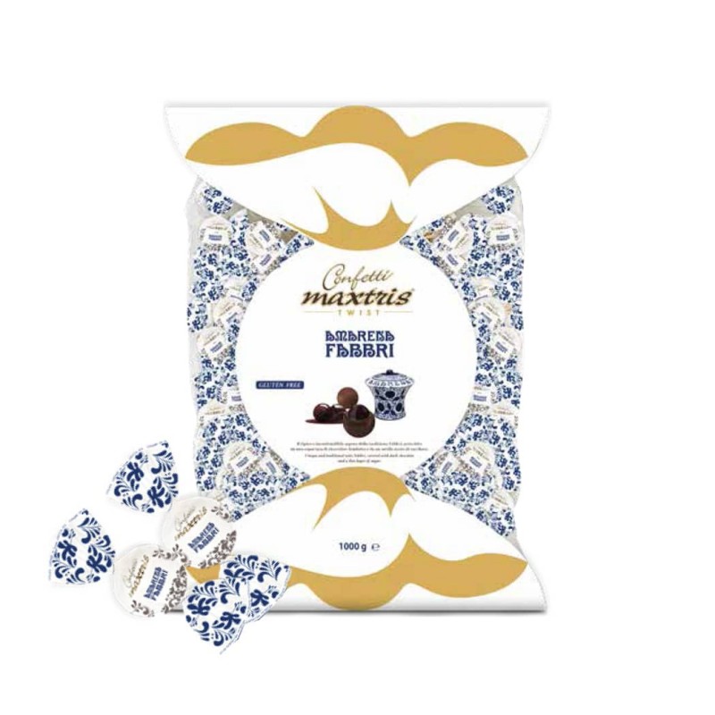 Confetti Maxtris - Drageées Twist Amarena Fabbri kg.1 Incartate