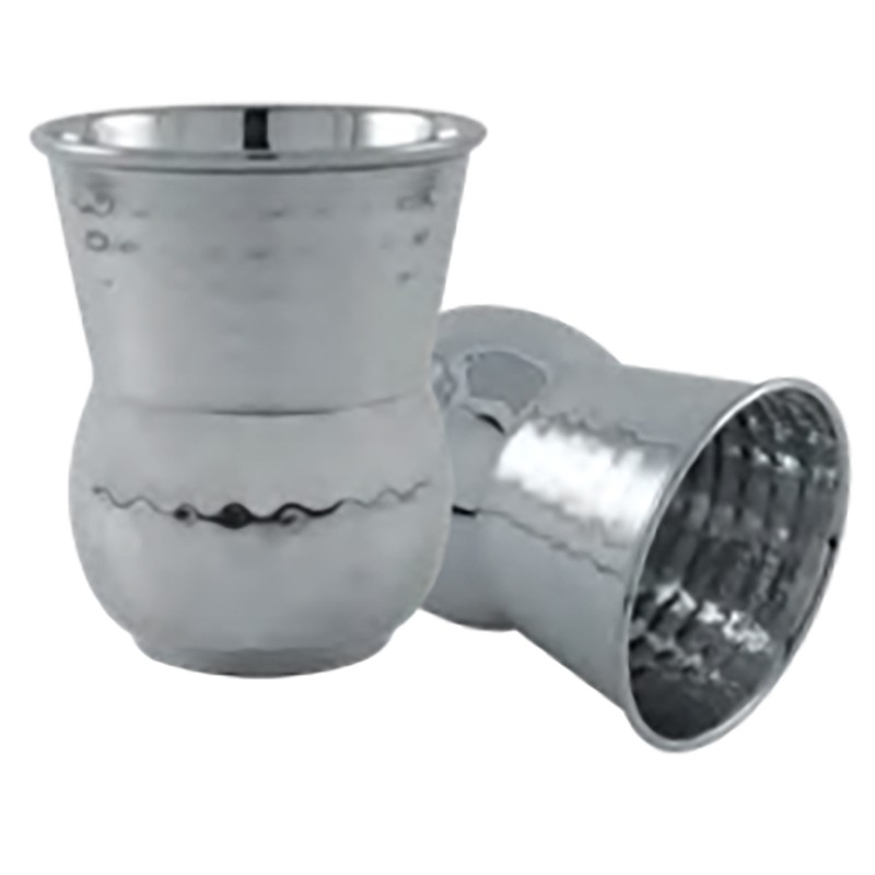 Bicchiere Arabico Martellato in Acciaio Inox 18/10
