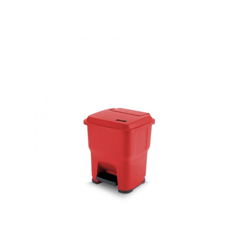 Pattumiera a pedale Hera - Lt. 35 Rosso