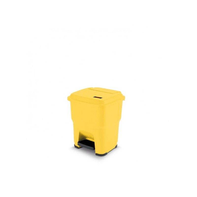 Pattumiera a pedale Hera - Lt. 35 Giallo