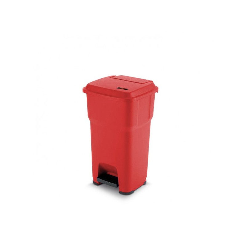 Pattumiera a pedale Hera - Lt. 60 Rosso
