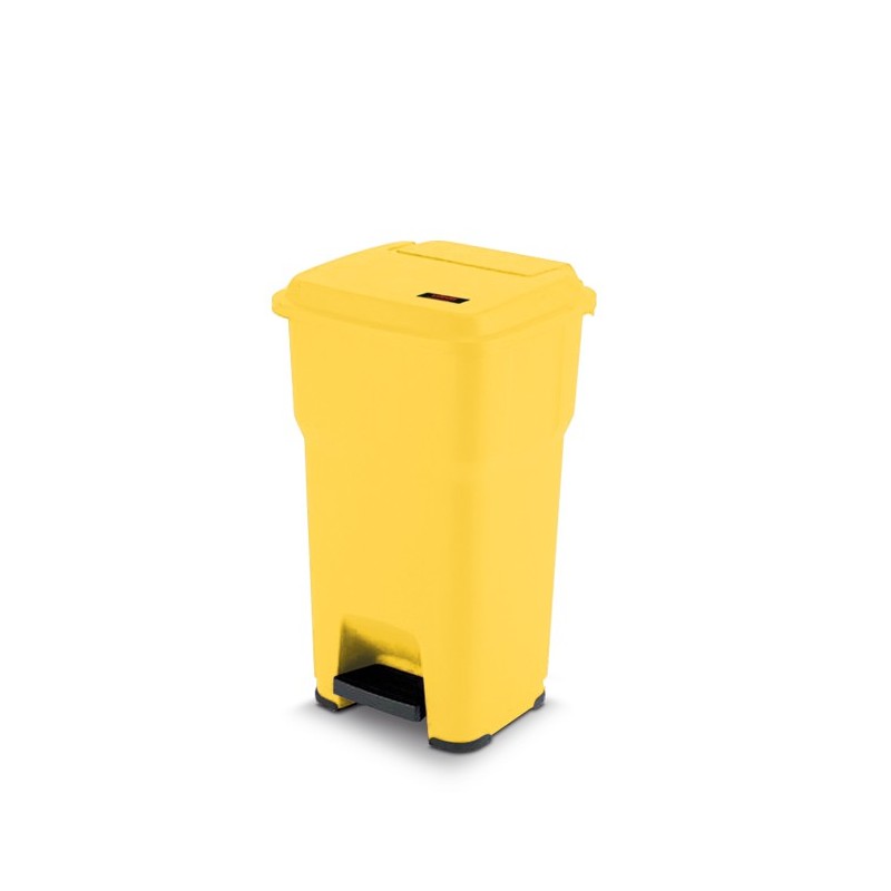 Pattumiera a pedale Hera - Lt. 60 Giallo