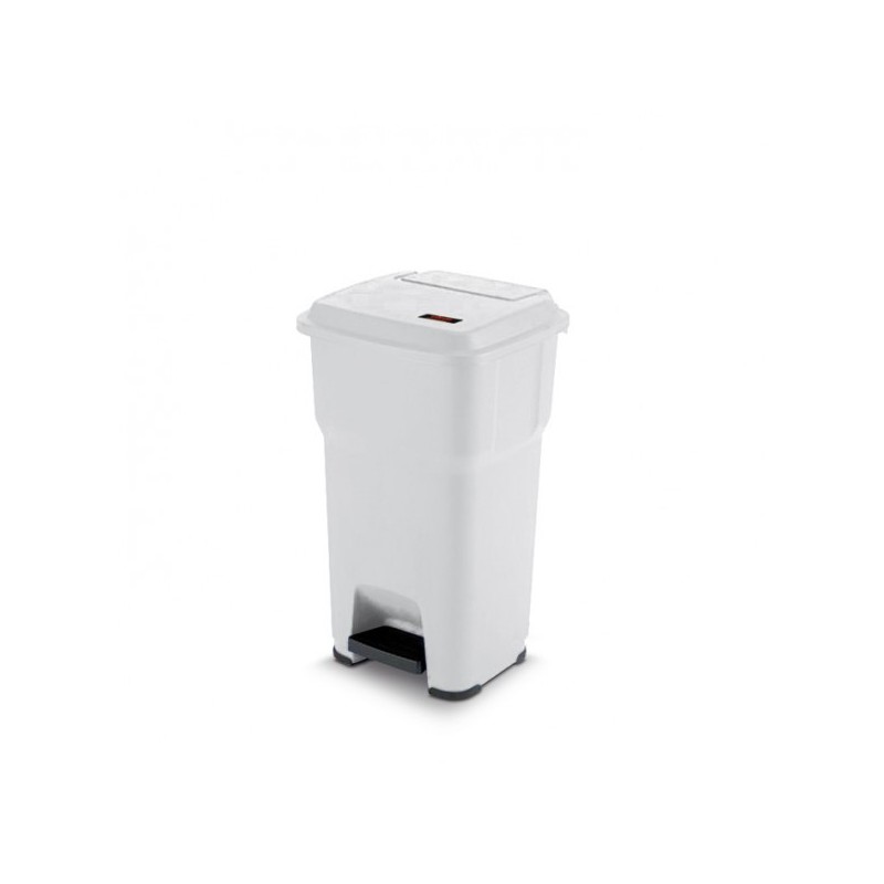Pattumiera a pedale Hera - Lt. 60 Bianco