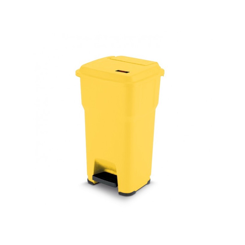 Pattumiera a pedale Hera - Lt. 85 Giallo