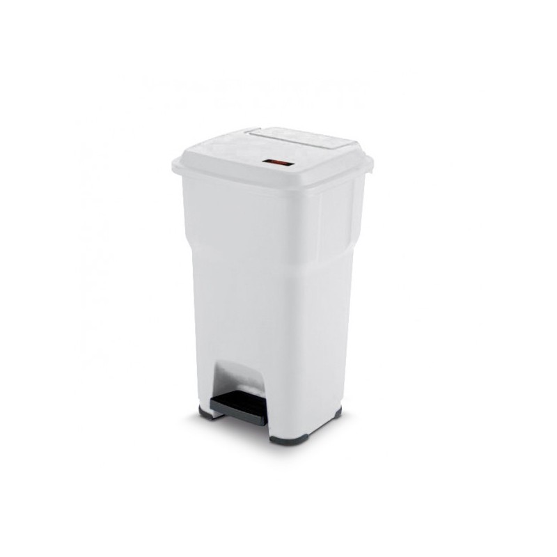 Pattumiera a pedale Hera - Lt. 85 Bianco