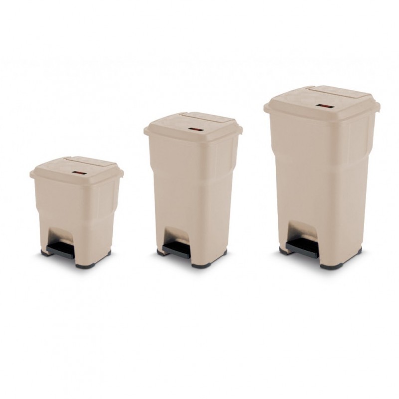 Pattumiera a pedale Hera - 35/60/85 Beige