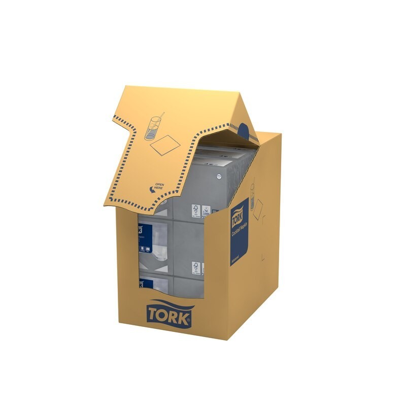 Tork Tovagliolo Cocktail 2 Veli cm. 24x24 da 200 Fogli - Grigio