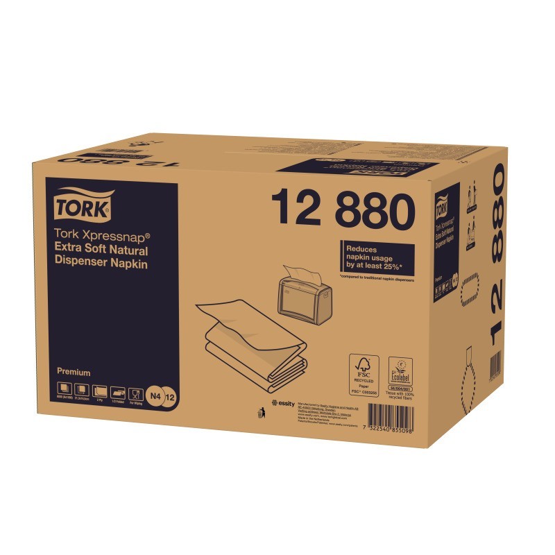 Tork Xpressnap Tovagliolo ExtraSoft 5 cf. da 200 Fogli Natural