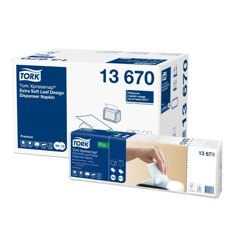 Tork Xpressnap Tovagliolo ExtraSoft 5 cf. da 200 Fogli Bianco