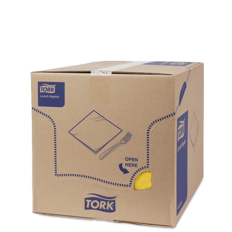 Tovagliolo Tork Lunch 2 Veli cm. 33x33 da 200 Fogli Giallo