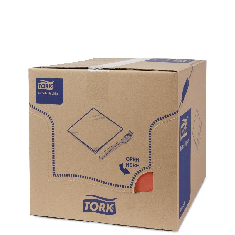 Tovagliolo Tork Lunch 2 Veli cm. 33x33 da 200 Fogli Terracotta
