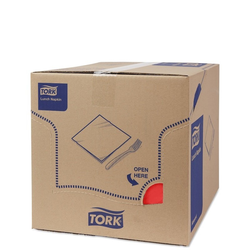 Tovagliolo Tork Lunch 2 Veli cm. 33x33 da 200 Fogli Rosso