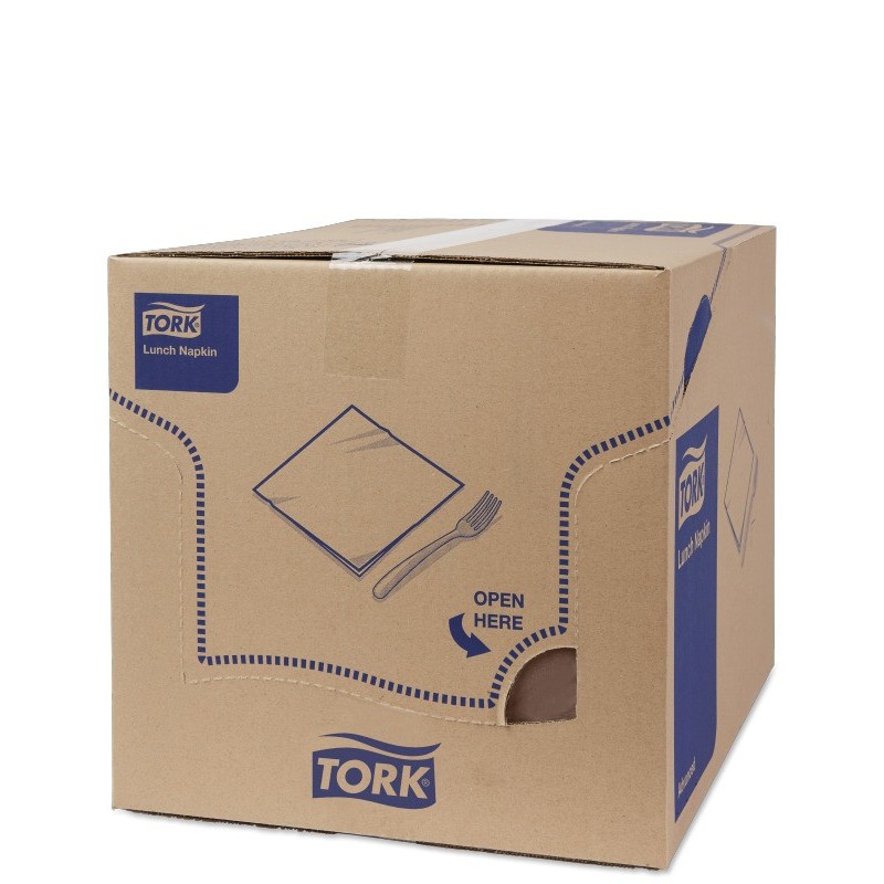 Tovagliolo Tork Lunch 2 Veli cm. 33x33 da 200 Fogli Marrone