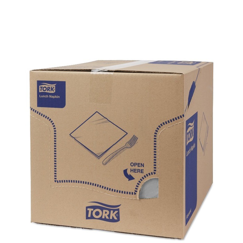 Tovagliolo Tork Lunch 2 Veli cm. 33x33 da 200 Fogli Grigio