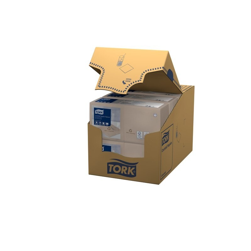 Tork Tovagliolo Cocktail 2 Veli cm. 24x24 da 200 Fogli Natural