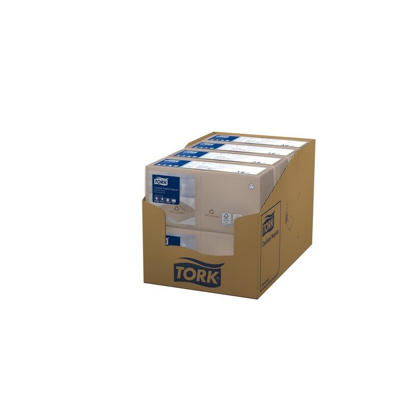 Tork Tovagliolo Cocktail 2 Veli cm. 24x24 da 200 Fogli Natural