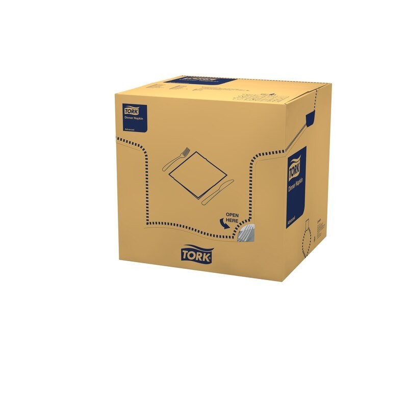 Tovagliolo Tork Dinner 2 Veli cm. 39x39 da 150 Fogli Grigio