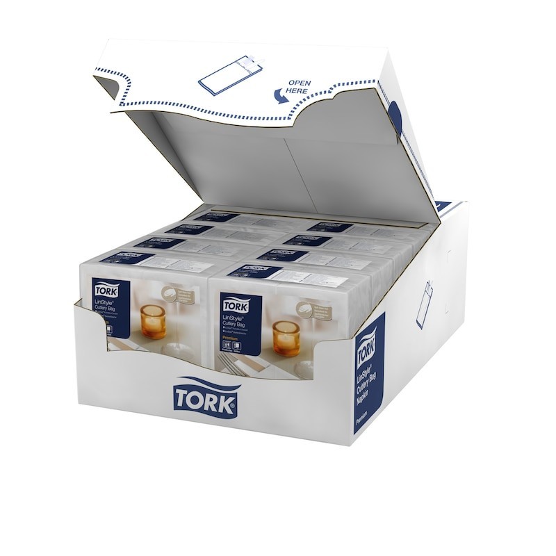 Tork LinStyle Tovagliolo Portaposate Bianco Pz. 50