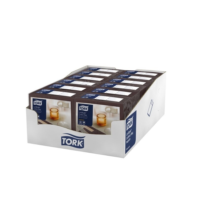 Tork LinStyle Tovagliolo Portaposate Pz. 50 Marrone