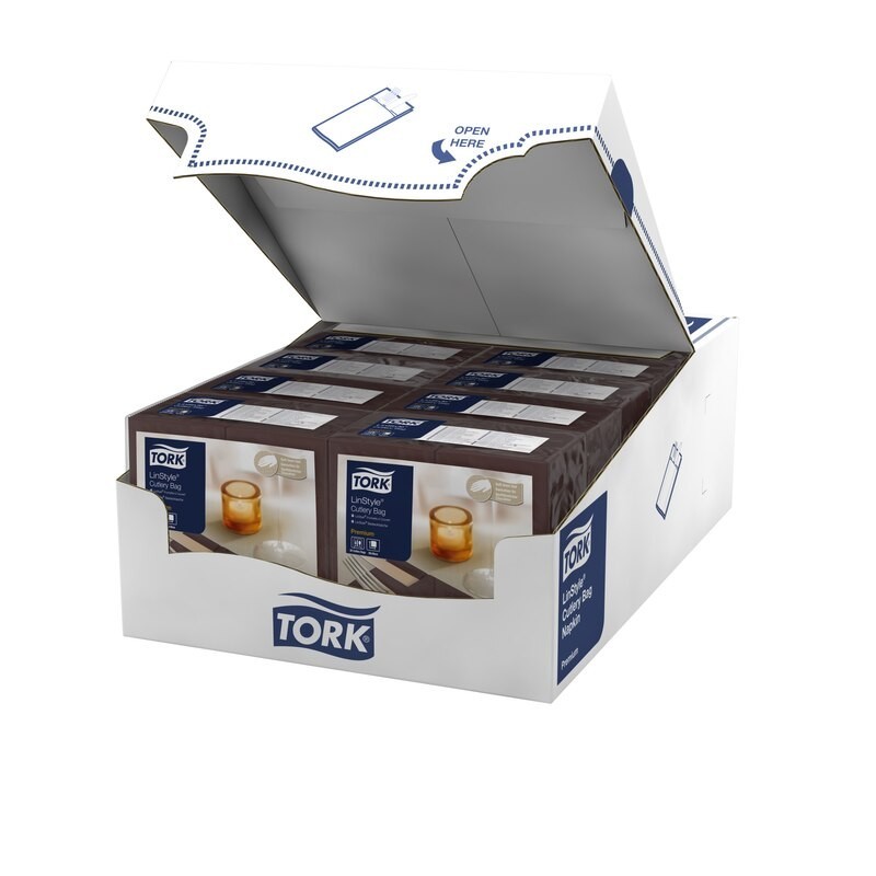 Tork LinStyle Tovagliolo Portaposate Pz. 50 Marrone
