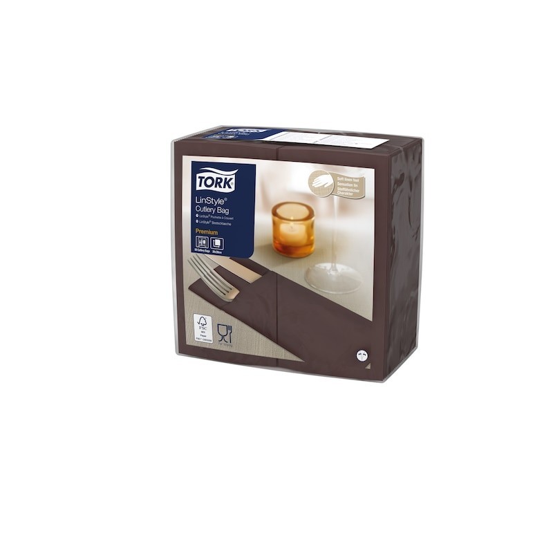 Tork LinStyle Tovagliolo Portaposate Pz. 50 Marrone
