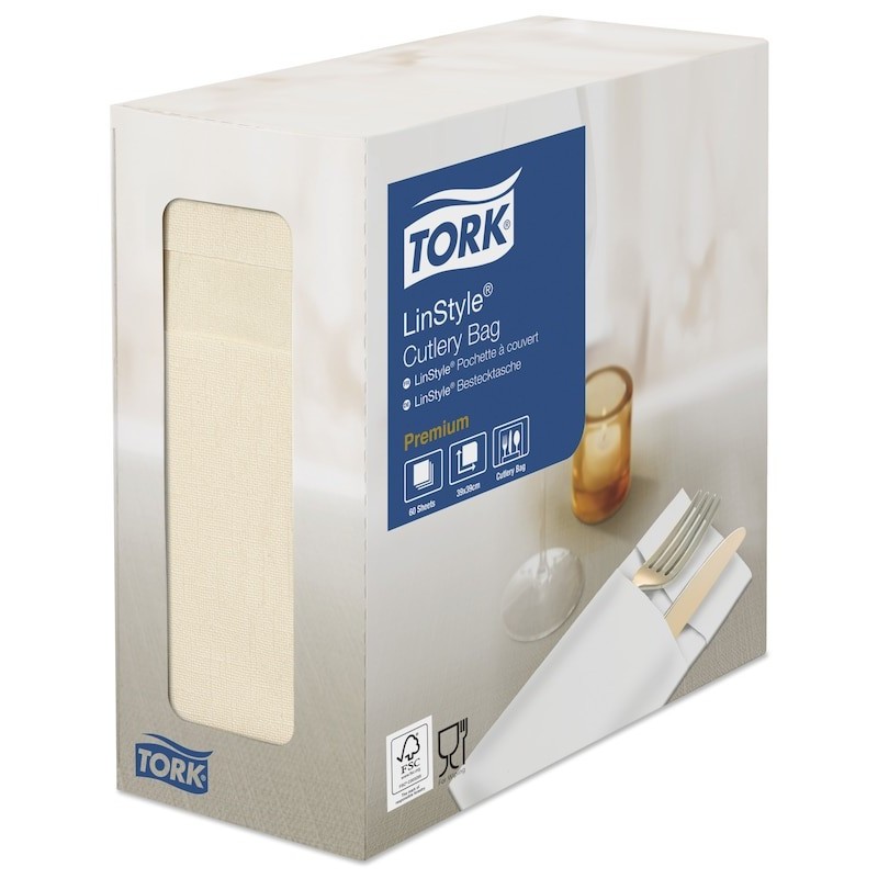 Tork LinStyle Tovagliolo Portaposate Pz. 60 Sabbia