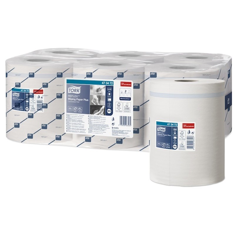 Tork Reflex Carta Plus 2 Veli da 450 strappi 151 mt. 6 Pz. Bianca